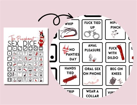 Punishment Kinky Dice Sex Dice BDSM Game Dirty Dice Foreplay Game