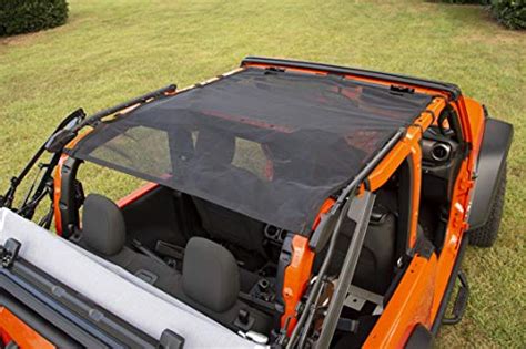 Jeep Rugged Ridge Eclipse Sun Shade Full Black Blackdogmods