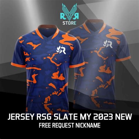 Rsg Jersey 2023 Ph Mpl S11 Mlbb Esport Jersey Free Custom Newest RSG