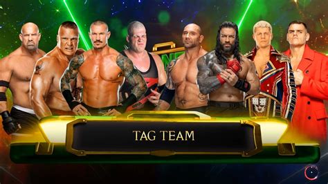 Randy Orton Brock Lesnar Kane Goldberg Vs Roman Reigns Batista Cody