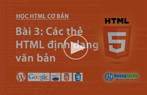 H C Html C C Th Nh D Ng V N B N Trong Html