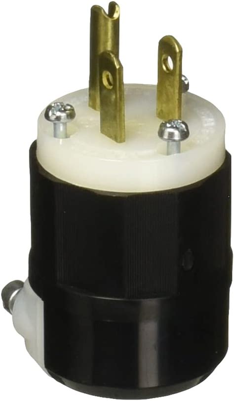 Leviton C Black White Volt Industrial Grade Plug