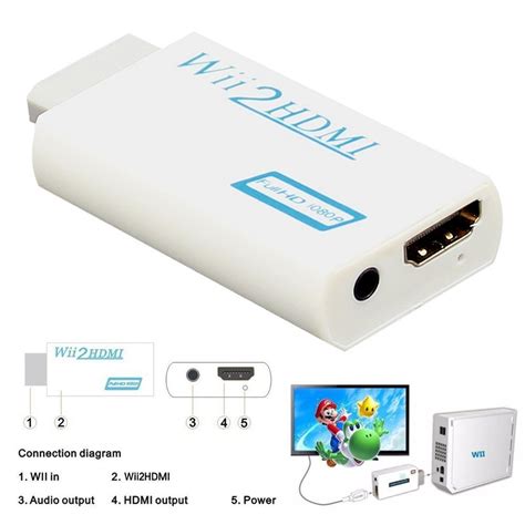 Nintendo Wii Naar HDMI Adapter HD 1080p MobileSupplies Nl