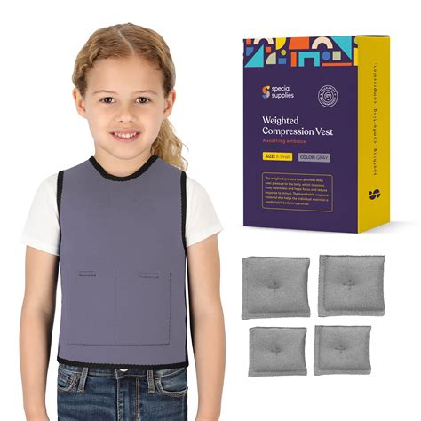 Special Supplies Weighted Sensory Compression Vest For Kids With