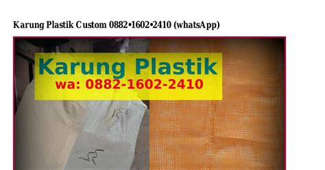 Karung Plastik Custom Pdf Docdroid