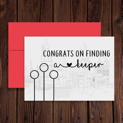 Harry Potter Wedding Card