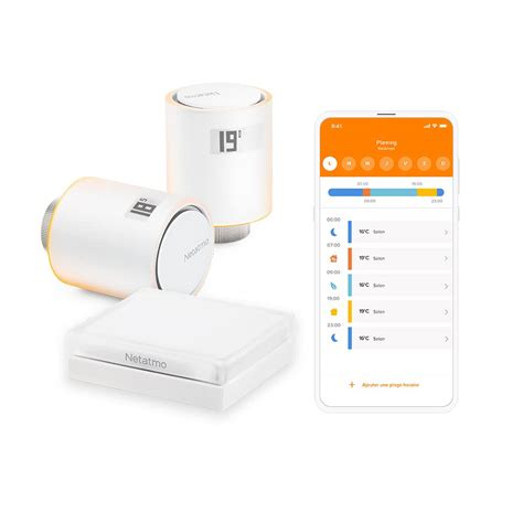 Netatmo Starter Pack Tête Thermostatique Connectée et Intelligente