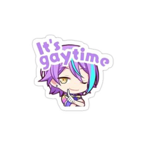 Its Showtime Logo With An Anime Character Pointing To The Right And Purple Hair