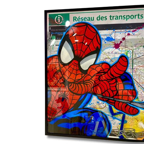 Plan de métro Spiderman Le XVI Art Gallery