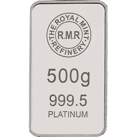 Royal Mint Refinery 500g Platinum Bullion Bar | The Royal Mint