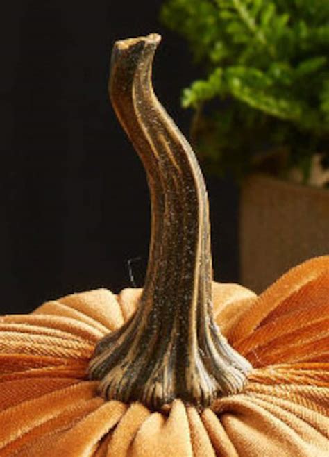 Pumpkin Stems Set Of 10 Diy Velvet Pumpkins Diy Wedding Etsy