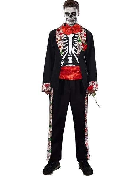 Dia De Los Muertos Mens Costume