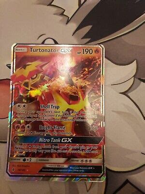 Pokemon Turtonator GX Guardians Rising NM 18 145 Holo Ultra Rare EBay