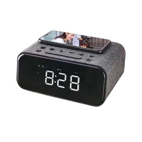 H1 Subwoofer Radio Réveil de recharge sans fil Haut parleur Bluetooth