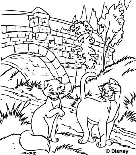 Coloriage Les Aristochats Imprimer Sanders Poldned