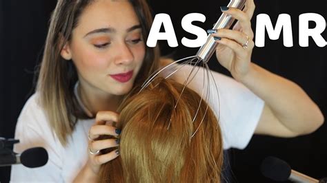 Ti Va Un Massaggio Alla Testa Asmr Hair Brushing Head Massage 💆 Youtube