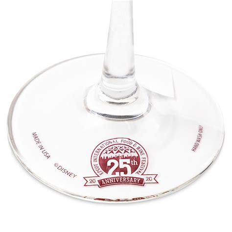 Disney Wine Glass 2020 Epcot International Food And Wine Festival 25th Anniversary