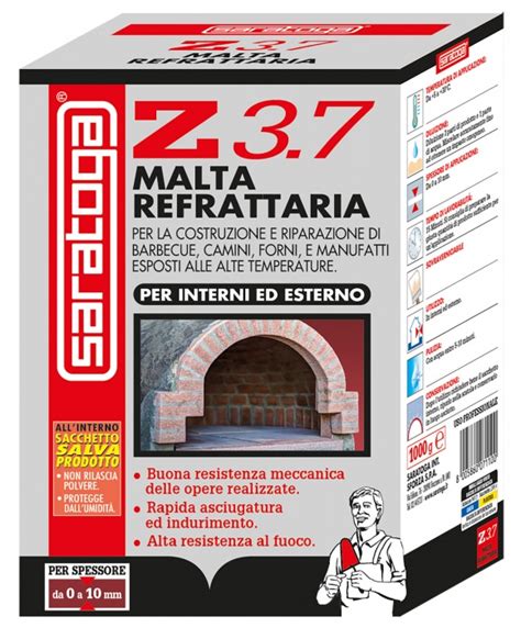 Z Malta Refrattaria Muratura E Sigillatura Saratoga