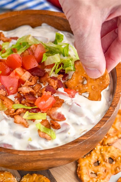 BLT Dip Recipe Cold BLT Dip Simple Joy