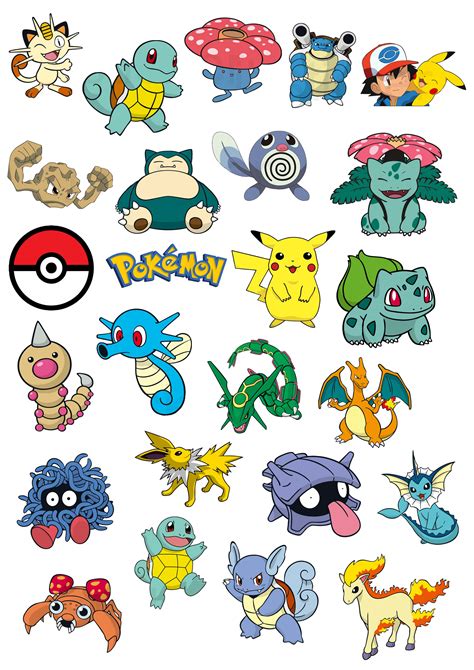 Pokemon Stickers for Laptop Car Bike Phone Stickers | Daraz.pk