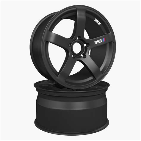 Rims SSR Matte Black 3D Model $49 - .3ds .fbx .obj .max - Free3D