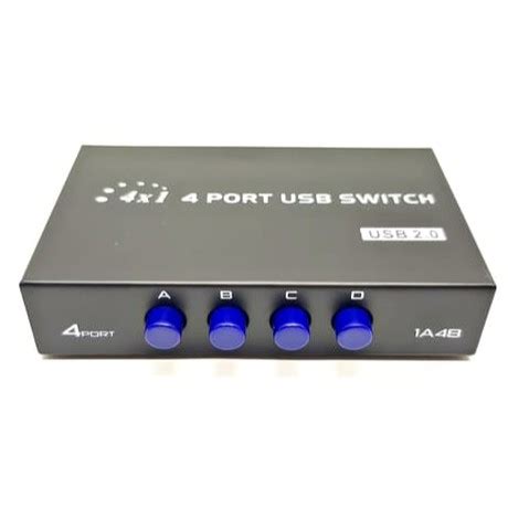 Jual USB SWITCH 4 PORT MANUAL SWITCH PRINTER 4 PORT DATA SWITCH