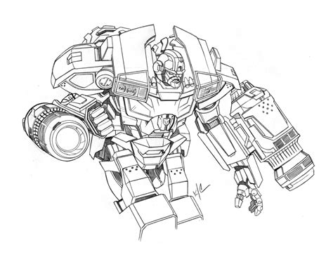 Transformers Coloring Pages Ironhide