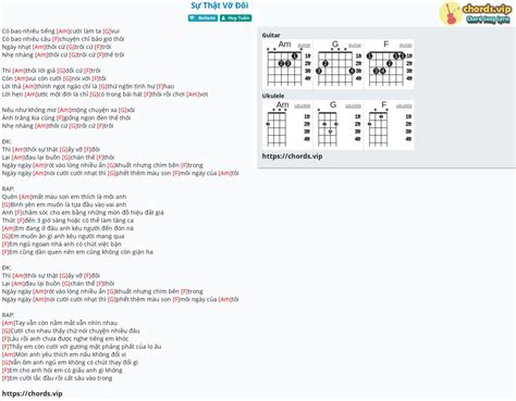 Chord Sự Thật Vỡ Đôi Tab Song Lyric Sheet Guitar Ukulele Chords Vip