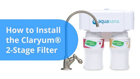 How To Install An Aquasana Aq Under Counter Drinking Water Filter