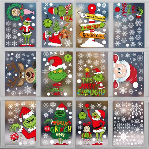 170PCS Grinch Christmas Window Clings – New Age U.S. Inc.