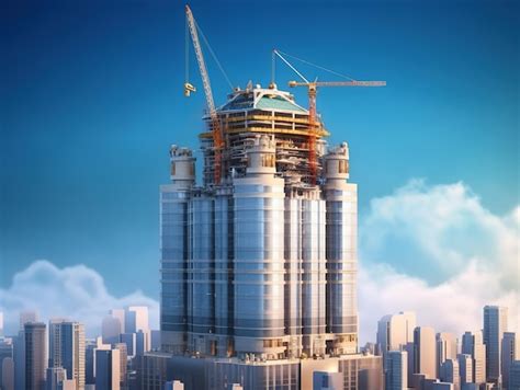 Premium Ai Image Building Construction Illustration Construction Site