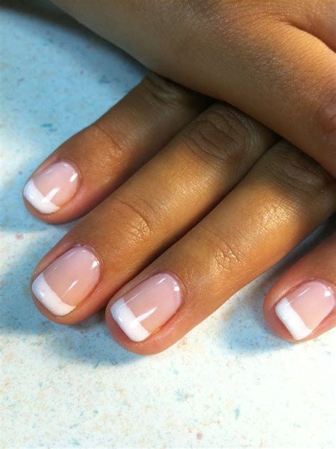 Te Amo French Manicure I Used Opi S Gel Polishes Bubble Bath