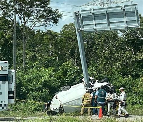 FUERTE ACCIDENTE OCURRIÓ EN PUERTO MORELOS Sol Quintana Roo