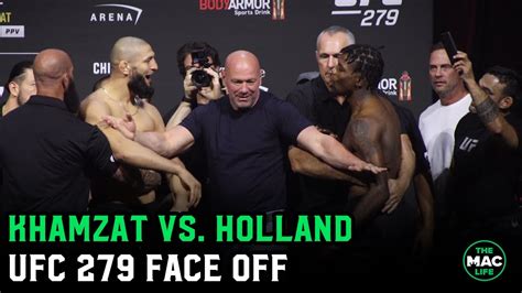 Khamzat Chimaev Vs Kevin Holland Final Face Off UFC 279 Ceremoni