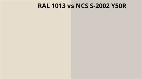 Ral 1013 Vs Ncs S 2002 Y50r Ral Colour Chart Uk