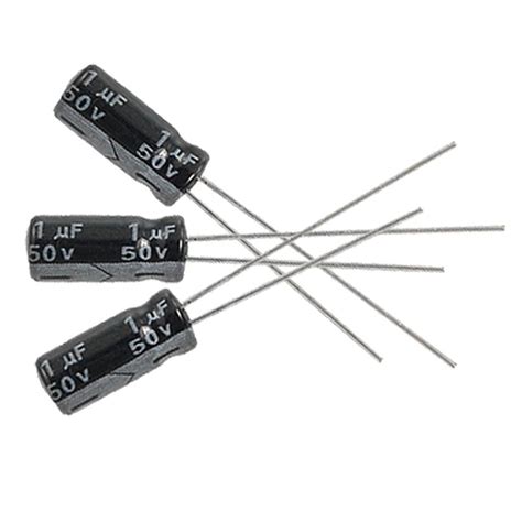 Electrolytic Capacitor 1uf 50v Radial Polarized Aluminum Electrolytic Capacitor