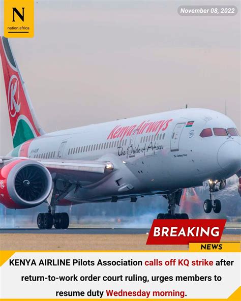 Africa Updates On Twitter RT NationAfrica KENYA AIRLINE Pilots