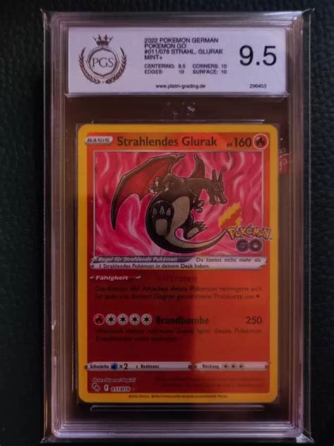 Pokemon Karte Strahlendes Glurak Holo Charizard Go De Deutsch