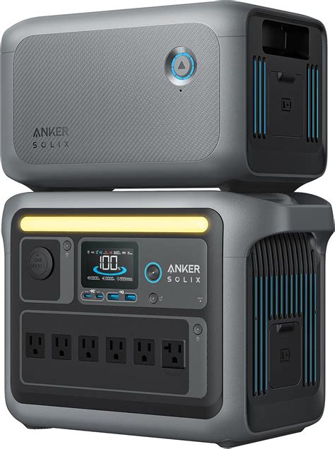 Anker Solix C1000 Portable Power Station And Bp1000