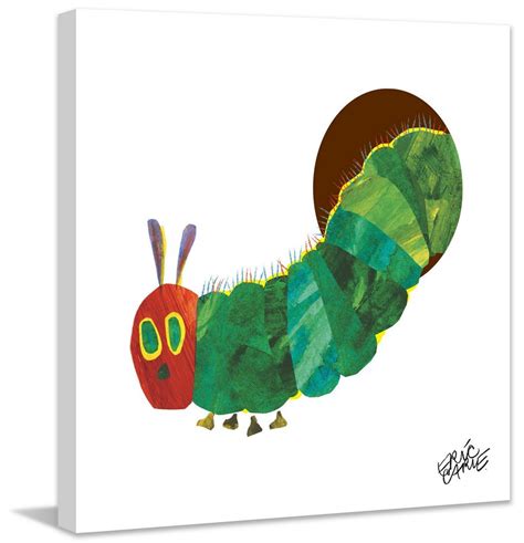 Eric Carle Caterpillar Hiding Painting Print On Wrapped Canvas 32 X