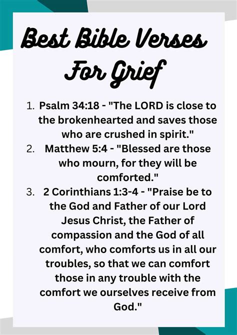 150+ Bible Verses For Grief (Comfort In Loss) - † ️️ Daily Blessings ...