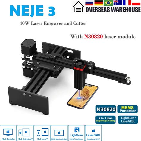 NEJE 3 N30820 CNC 40w Laser Engraver Cutter Engraving Machine Router