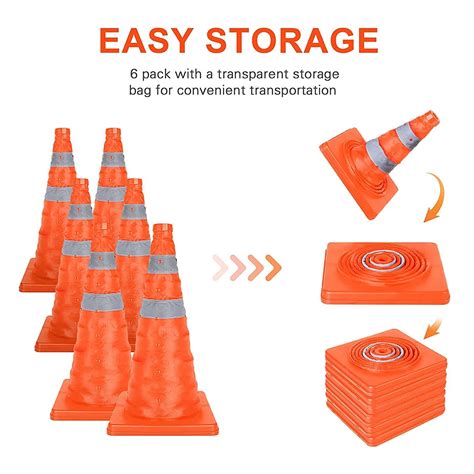 Cones Non Collapsible Moons Custmomized Pvc Reflective Sleeve Traffic