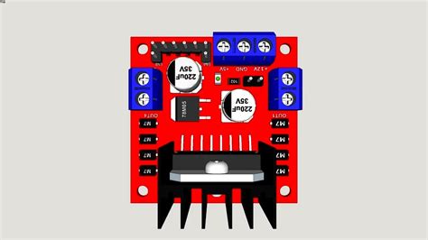 L298n Dual H Bridge Motor Driver Module 3d Model