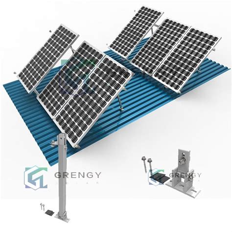 Customized Aluminum Triangle Adjustable Angle Solar Panels Roof