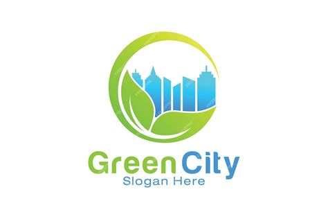 Premium Vector Green City Logo Design Template