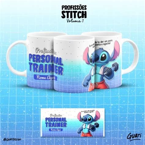 Kit Digital Canecas Stitch Profiss Es Vol Edit Vel Lab Doces