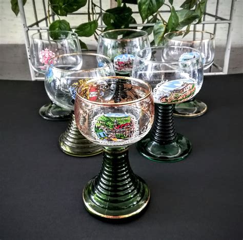 Discover Roemer Glass- Green Stemmed German Wine Glasses