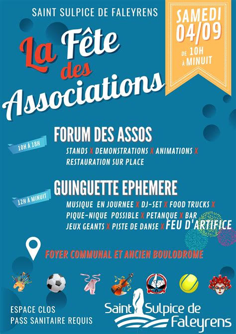 Fête Des Associations Le 4 Septembre Saint Sulpice De Faleyrens