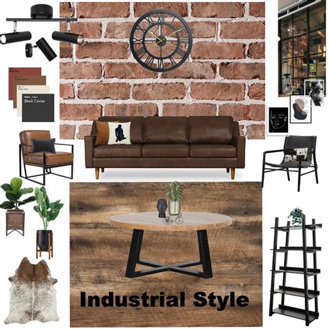 Final Industrial Mood Board Interior Design Mood Board by Insha - Style ...